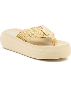 Rocket Dog Sandy Raffia Textile Dam Natural Sandaler