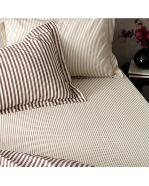 Yard Hebden 100% Cotton Narrow Stripe Fitetd Sheet