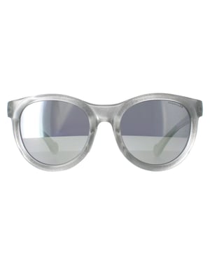 Moncler Round Unisex Grey Transparent Grey Mirror ML0087