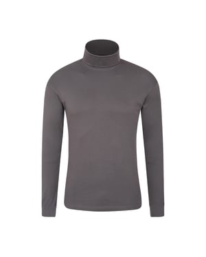 Mountain Warehouse Heren Meribel Katoenen Thermo Top (Donkergrijs)