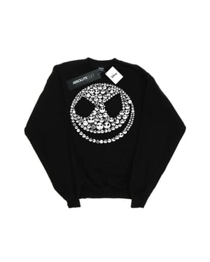 Disney Dames/Dames Nightmare Before Christmas Jack Skull Collage Sweatshirt (Zwart)
