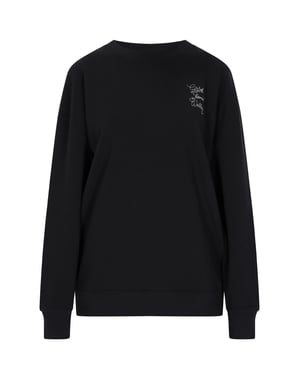 Dreimaster Sweatshirt Dames zwart