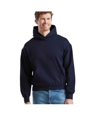 Fruit of the Loom heren superkatoenen katoenen hoodie (Deep Navy)