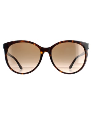 Gucci Round Dames Havana Brown gradiënt GG0729SA