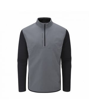 Under Armour Evolution Daytona Mens Grey-Black Hybrid Golf Tröja
