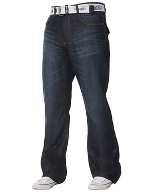 Kruze Heren Bootcut Denim Jeans