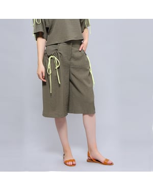 Casual brede been capri -broek