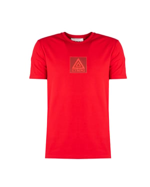 Iceberg T-Shirt C-Neck Herr Röd