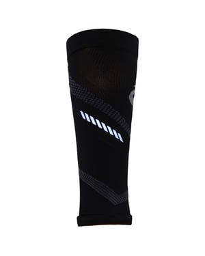Asics Logo Mens Black Compression Black Calf Sleeves