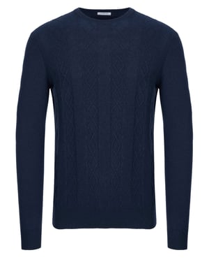 Malo Optimum kasjmier trui navy