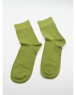 Green Glitter Socks Set - 2 pairs