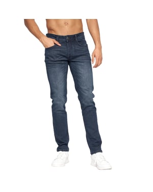 Crosshatch Heren Malcolm Slim Jeans (Donkere wasbeurt)