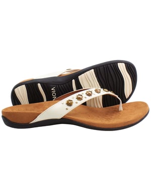 Vionic Rest Floriana Womens White Flip-Flops