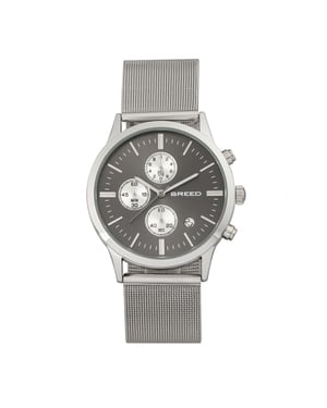 Breed Espinosa chronograaf mesh-armband horloge met datum