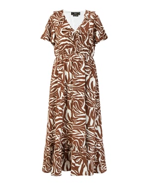 faina jurk - zebraprint caneva