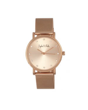 Sophie & Freda Savannah mesh armbandhorloge met Swarovski-kristallen