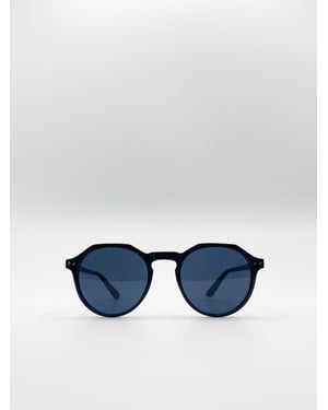 Classic Preppy Sunglasses With Key Hole Nosebridge
