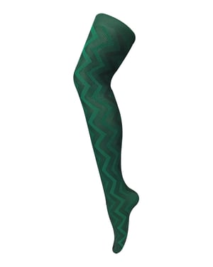 Sock Snob Dames80 denier ondoorzichtig patroon panty's - Weef Groen