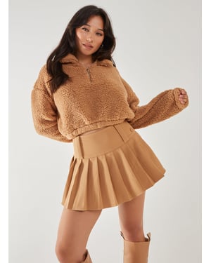 Teddy Zip Up Jumper