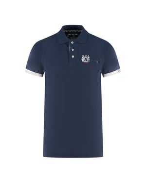 Aquascutum London Aldis Navy Blue Polo Shirt