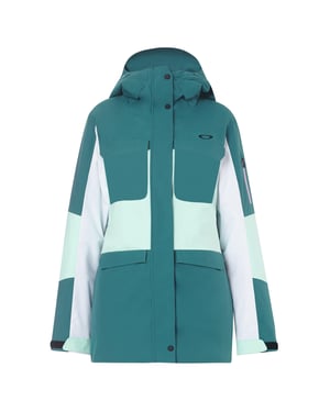 Oakley Sleve BlueWhite Women Moonshine Insulated 2L 10K Hoodie Jacket 511738 6A9