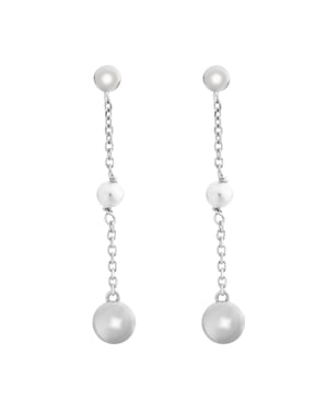 Orphelia 'Milena' Dames 925 Echt Zilveren Dangle Oorbellen - Zilver ZO-7379