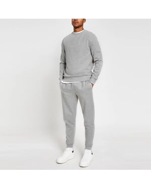 MYT Mens Crew Neck Tracksuit Grey