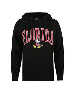 Disney Mickey Mouse Womens Black Varsity Hoodie