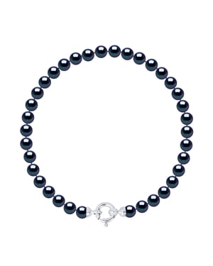 Armband Gekweekte Parels Zoetwater 5-6mm Sluiting Black Luxury White Gold