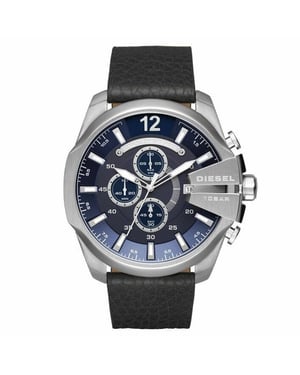 Diesel DZ4423 Mega Chief Navy Blue Dial Chronograaf Herenhorloge