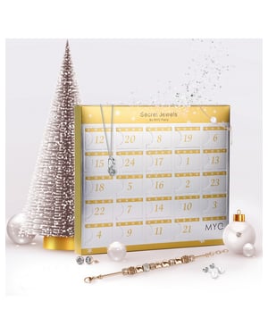 MYC Adventskalender - silver- och roséguldfinish