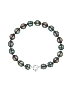 Armband Echt Gecultiveerde Tahiti Parel Cirkelvormig 9-10 mm