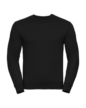 Russell Heren Authentieke Sweatshirt (Slimmer Cut) (Zwart)