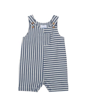 Kite Clothing Ticking Romper Dungarees