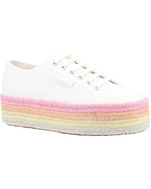 Superga 2790 Multicolor Rope 100% Katoen Damestrainers Wit/Candy Multicolour