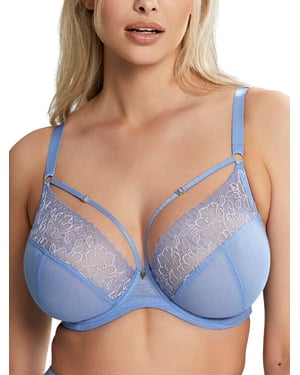 Valentina Luxe Plunge Bra Denim