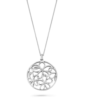 Orphelia Dames 925 Sterling Zilveren Ketting met Hanger - Zilver ZH-7216