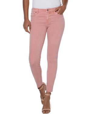 Abby enkel skinny gesneden zoom Rose Blush jeans