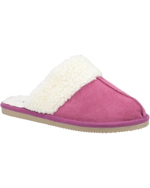 Hush Puppies Womens/Ladies Arianna Suede Slippers (Pink)