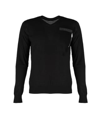 Les Hommes Tröja V-neck  manlig   Svart