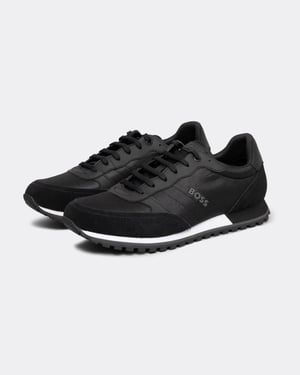 BOSS Orange Parkour L Mens Running Style Trainers In Mixed Materials With Logo Details NOS