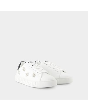 La Greca Sneakers - Versace - Canvas - Vit