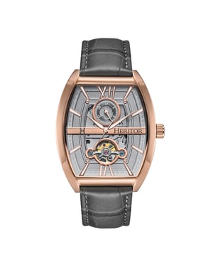 Heritor Automatic Masterson semi-skelet lederen bandhorloge