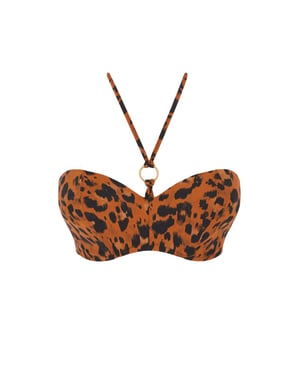 Roar Instinct Bandeau Bikini Top