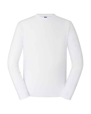 Russell Unisex Adult Classic Long-Sleeved T-Shirt (White)