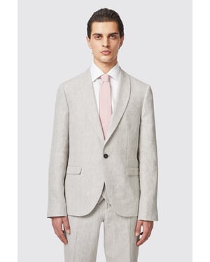 Claremont Slim Fit Stone Linen Jacket