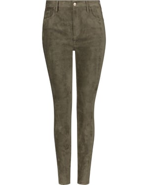 Alina Skinny Groen Faux Suède | Martini Olive