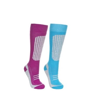Trespass Womens/Ladies Janus II Ski Socks (Pack Of 2)