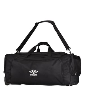 Umbro Megadeck II Wheeled Duffel Bag (Black)