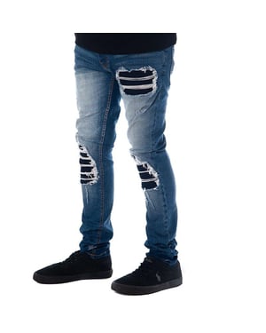 Mens Skinny Fit Ripped Jeans